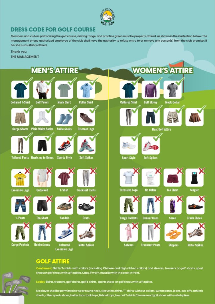 HGA Golf Dress Code